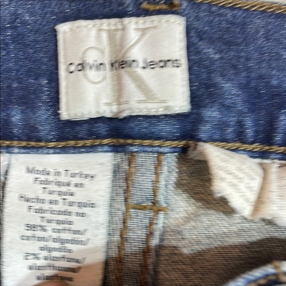 VTG Sz 3 Calvin Klein Dark Blue Boot Cut Mid Rise Denim Jeans Women’s Vintage - Picture 2 of 16